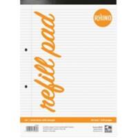 Rhino Notebook A4 Ruled Soft Cover White Not perforated HANM-4 80 Sheets Pack of 6