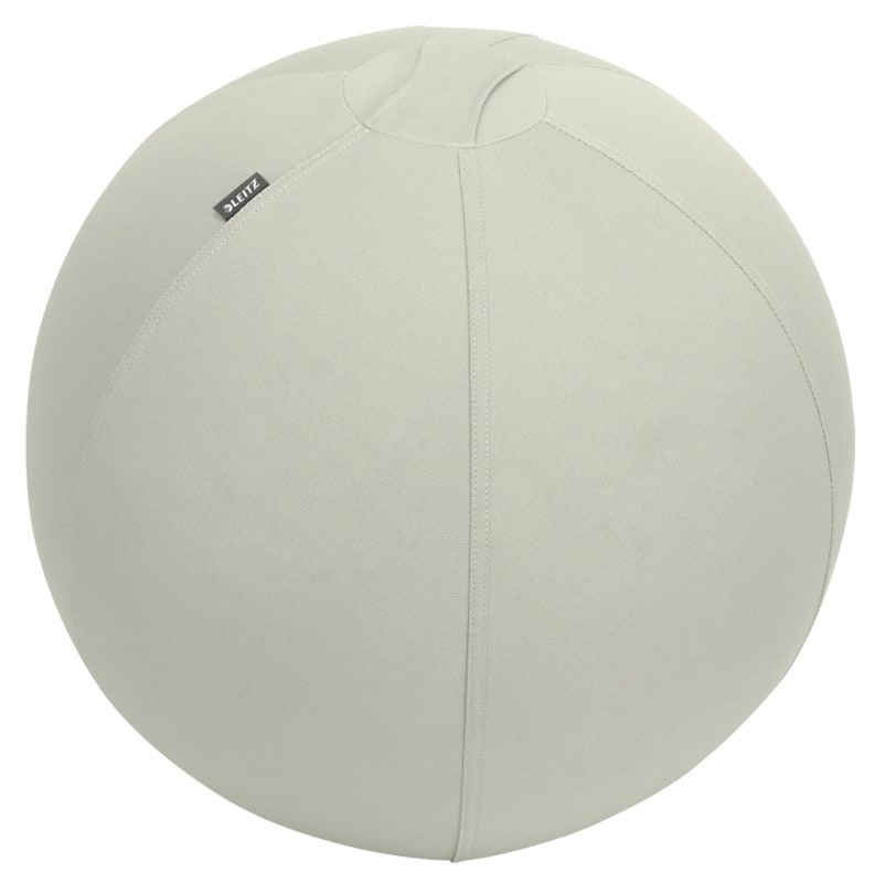 Leitz Ergo Ergonomic Sitting Ball 6541 Stopper Function Carry Handle Washable 55 cm Up to 120 kg Light Grey
