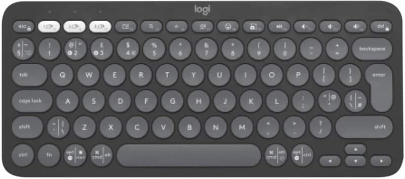 Logitech Pebble Keys 2 K380s Keyboard Wireless QWERTY Graphite K380s