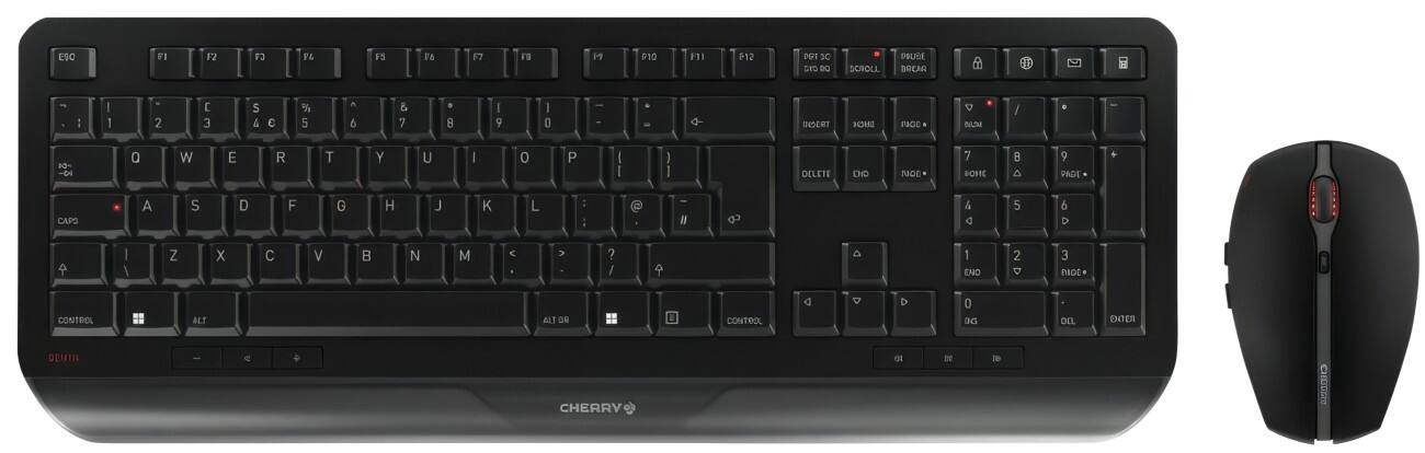 CHERRY Gentix Desktop Keyboard Wireless QWERTY Without Bluetooth Black JD-7000GB-2