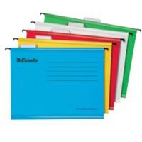 Esselte Classic Vertical Suspension File 628808 A4 V Base 15 mm 210 gsm Assorted 100% Recycled Card Pack of 15