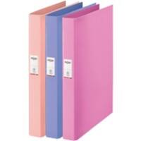 Rexel Solea Ring Binder 2 ring 25 mm 2115731 Polypropylene A4 Assorted Pack of 3