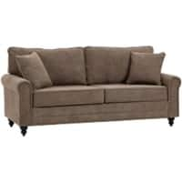 HOMCOM Sofa 3 Seat Foam Brown 805 x 1,960 x 890 mm