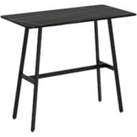 HOMCOM Bar Table Black 83A-029V00BK 118 x 58 x 98 cm