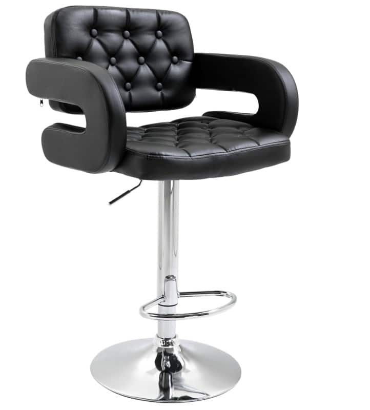 HOMCOM Barstool Black 835-008V70BK 64 x 50 x 114 cm