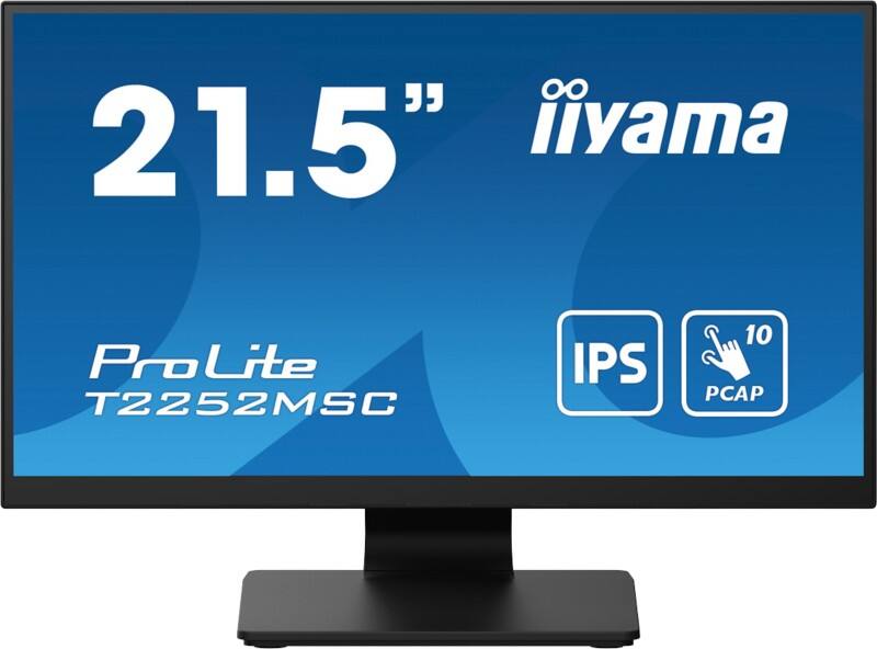 iiyama Touch 54.7 cm (21.5") IPS Monitor T2252MSC-B2 Black