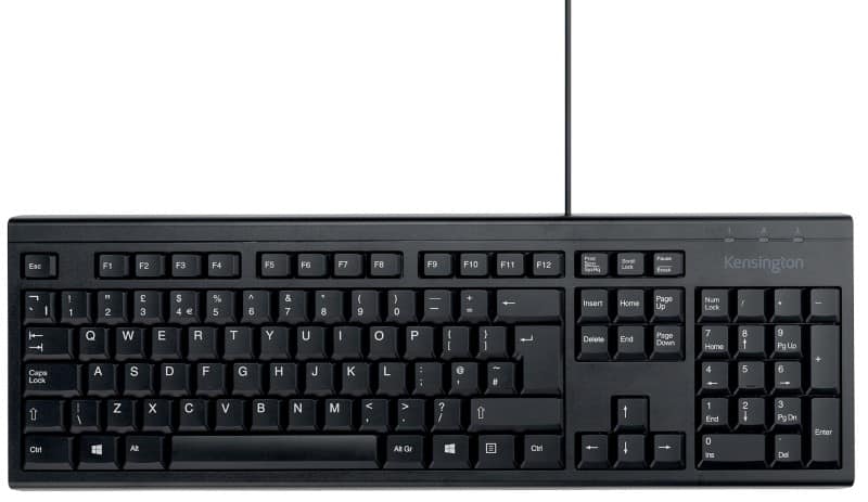 Kensington EQ Keyboard Wired QWERTY (GB) Without Bluetooth KB100