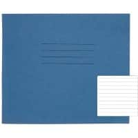 Rhino Exercise Book 138 x 165mm Ruled 8 mm Stapled Side Bound Manila Soft Cover Blue Not perforated 24 Pages Pack of 100