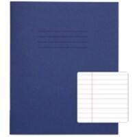 Rhino Exercise Book 200 x 165mm Ruled 8 mm Stapled Side Bound Manila Soft Cover Blue Not perforated 48 Pages Pack of 100