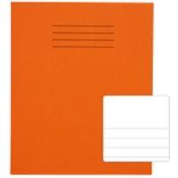 Rhino Exercise Book 200 x 165mm Ruled 12 mm Stapled Side Bound Manila Soft Cover Orange Not perforated 48 Pages Pack of 100