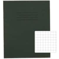 Rhino Exercise Book 200 x 165mm Squared 10 mm Stapled Side Bound Manila Soft Cover Green Not perforated 48 Pages Pack of 100