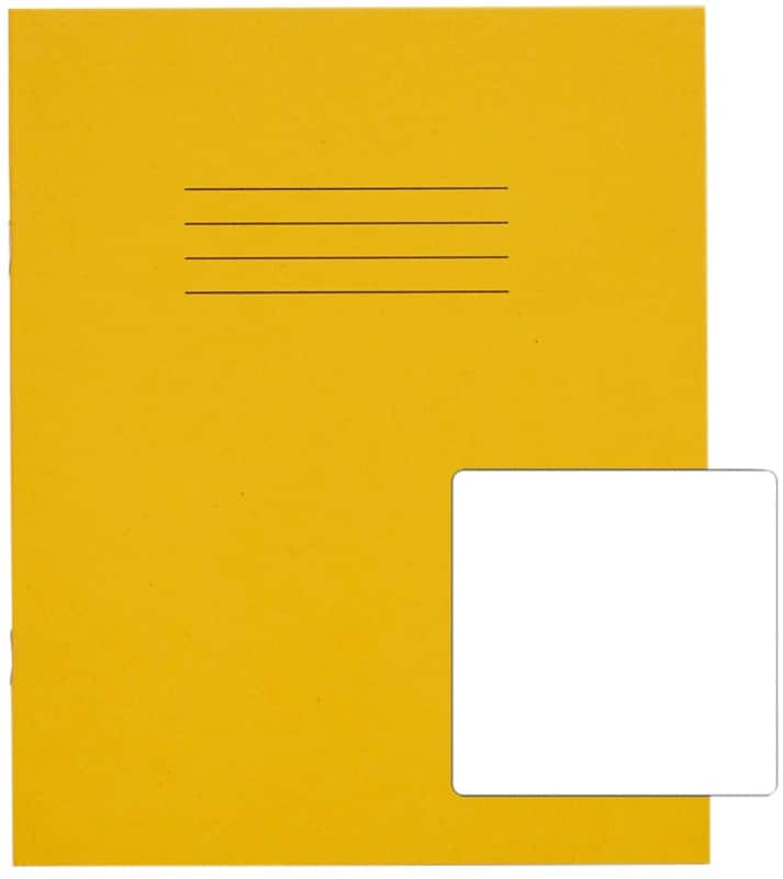 Rhino Exercise Book Plain Stapled Side Bound Manila Soft Cover White 48 Pages Pack of 100