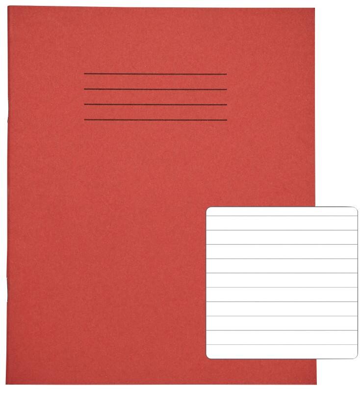 Rhino Exercise Book Ruled Stapled Side Bound Manila Soft Cover White 48 Pages Pack of 100