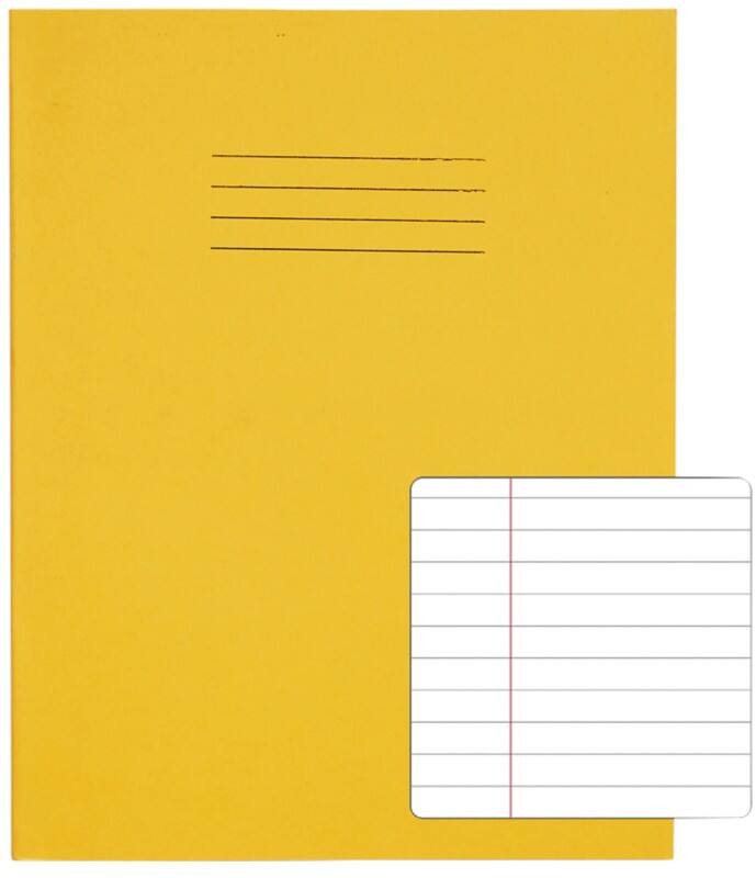 Rhino Exercise Book Ruled Stapled Side Bound Manila Soft Cover White 48 Pages Pack of 100