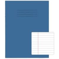 Rhino Exercise Book 226 x 178mm Ruled 8 mm Stapled Side Bound Manila Soft Cover Blue Not perforated 48 Pages Pack of 100