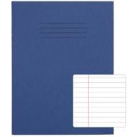 Rhino Exercise Book 226 x 178mm Ruled 8 mm Stapled Side Bound Manila Soft Cover Blue Not perforated 48 Pages Pack of 100