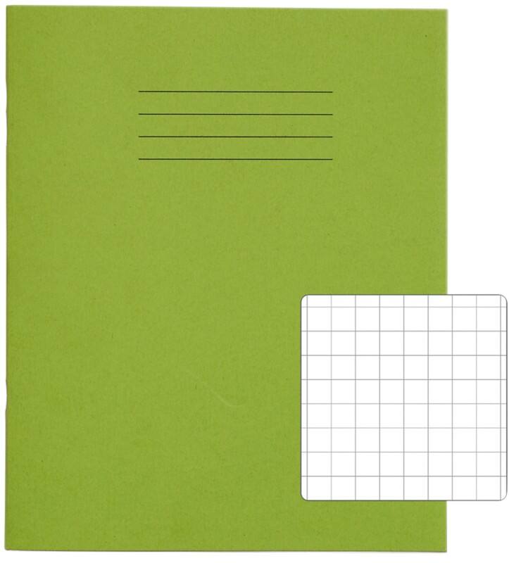 Rhino Exercise Book Squared Stapled Side Bound Manila Soft Cover White 80 Pages Pack of 100