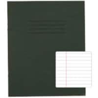 Rhino Exercise Book 200 x 165mm Ruled 8 mm Stapled Side Bound Manila Soft Cover Green Not perforated 80 Pages Pack of 100