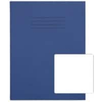 Rhino Exercise Book 226 x 178mm Blank Stapled Side Bound Manila Soft Cover Blue Not perforated 80 Pages Pack of 100