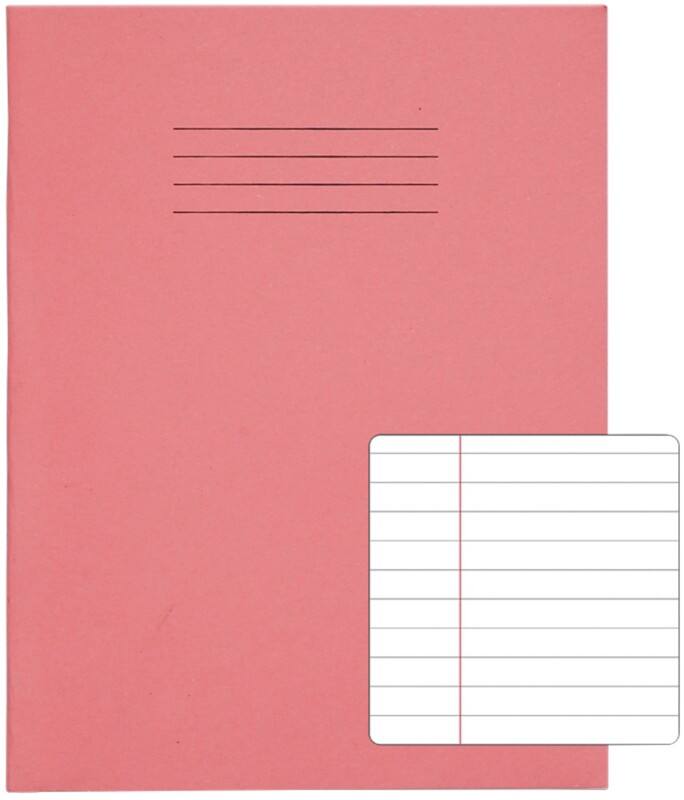Rhino Exercise Book Ruled Stapled Side Bound Manila Soft Cover White 80 Pages Pack of 100