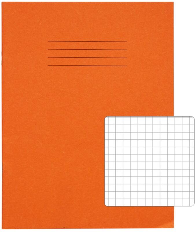 Rhino Exercise Book Squared Stapled Side Bound Manila Soft Cover White 80 Pages Pack of 100