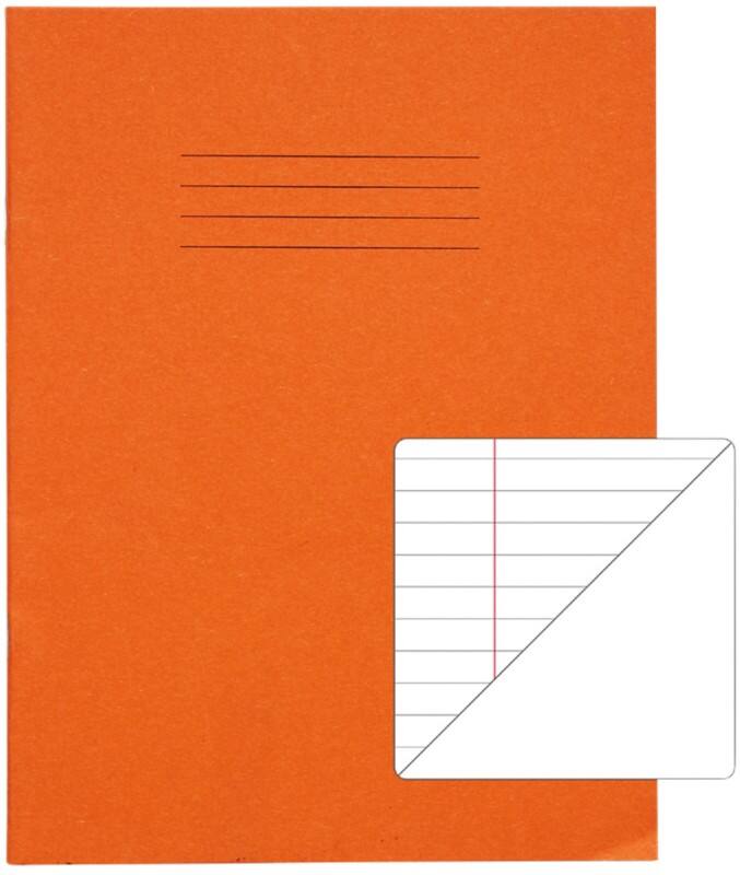 Rhino Exercise Book Ruled Stapled Side Bound Manila Soft Cover White 80 Pages Pack of 100