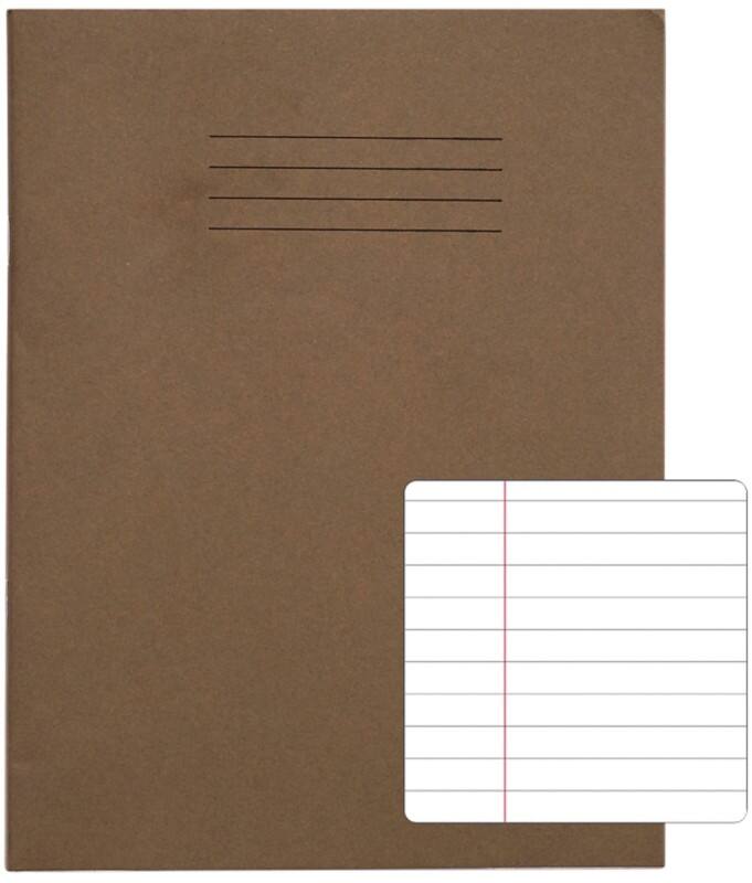 Rhino Exercise Book Ruled Stapled Side Bound Manila Soft Cover White 80 Pages Pack of 100