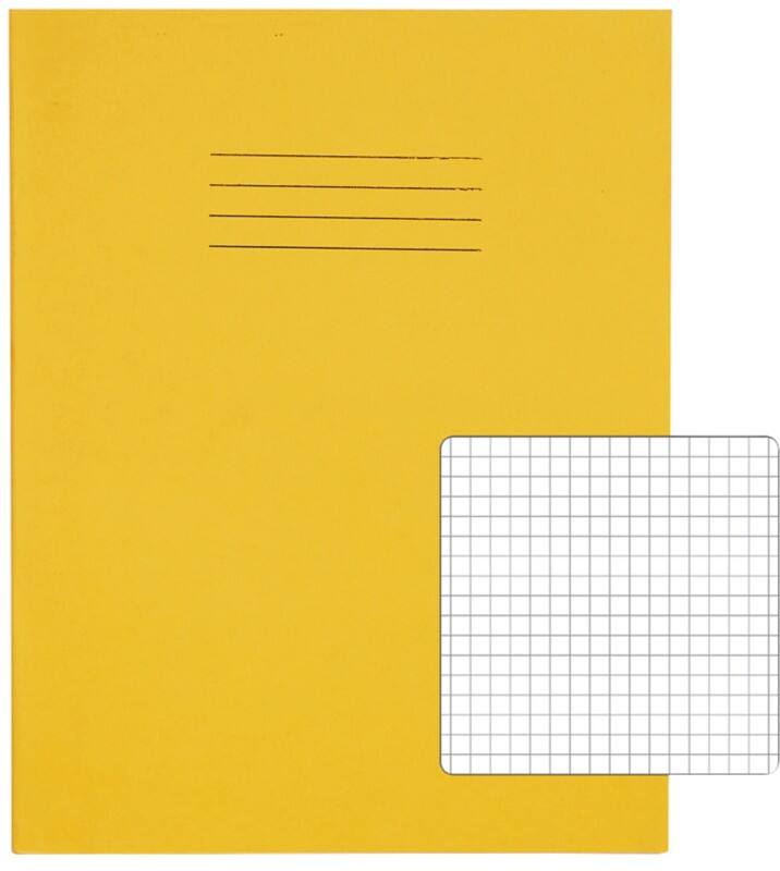 Rhino Exercise Book Squared Stapled Side Bound Manila Soft Cover White 80 Pages Pack of 100