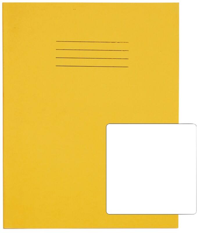 Rhino Exercise Book Plain Stapled Side Bound Manila Soft Cover White 80 Pages Pack of 100