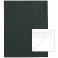 Rhino Exercise Book 226 x 178mm Ruled 8 mm Stapled Side Bound Manila Soft Cover Green Not perforated 80 Pages Pack of 100