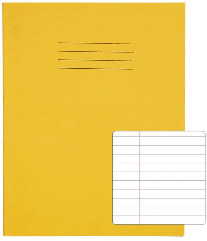 Rhino Exercise Book Ruled Stapled Side Bound Manila Soft Cover White 64 Pages Pack of 100
