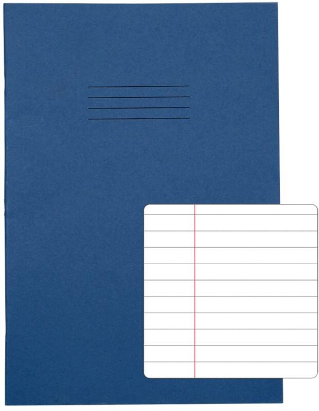 Rhino Exercise Book A4 Ruled Stapled Side Bound Manila Soft Cover White 48 Pages Pack of 100