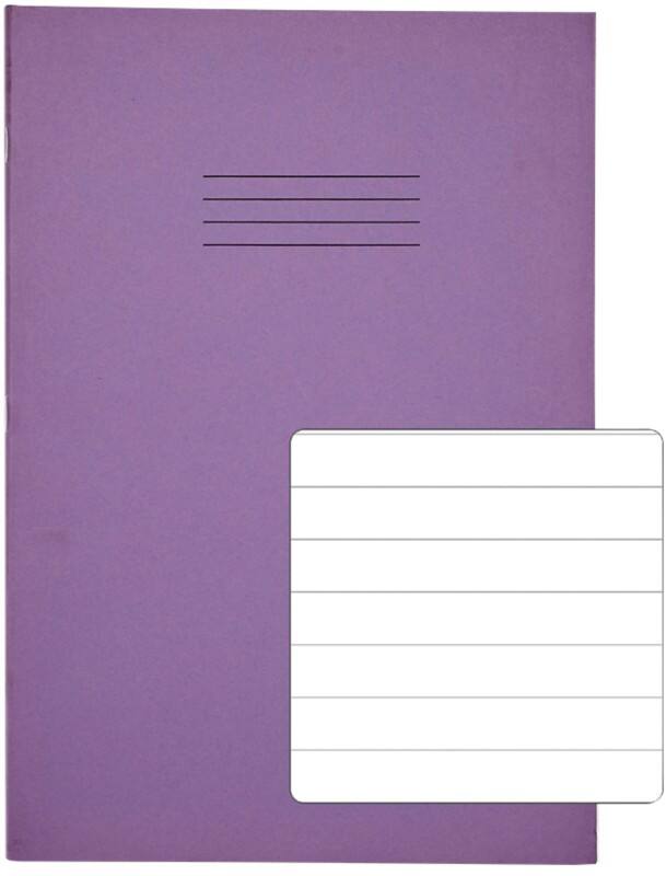 Rhino Exercise Book A4 Ruled Stapled Side Bound Manila Soft Cover White 48 Pages Pack of 100