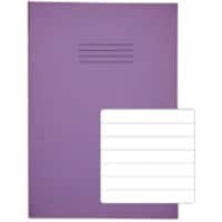 Rhino Exercise Book A4 Ruled Stapled Side Bound Manila Soft Cover White 48 Pages Pack of 100