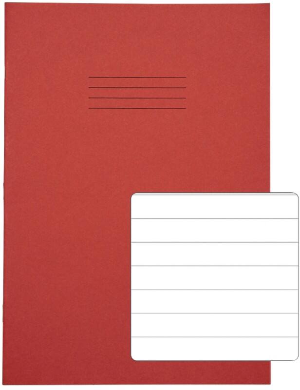 Rhino Exercise Book A4 Ruled Stapled Side Bound Manila Soft Cover White 48 Pages Pack of 100