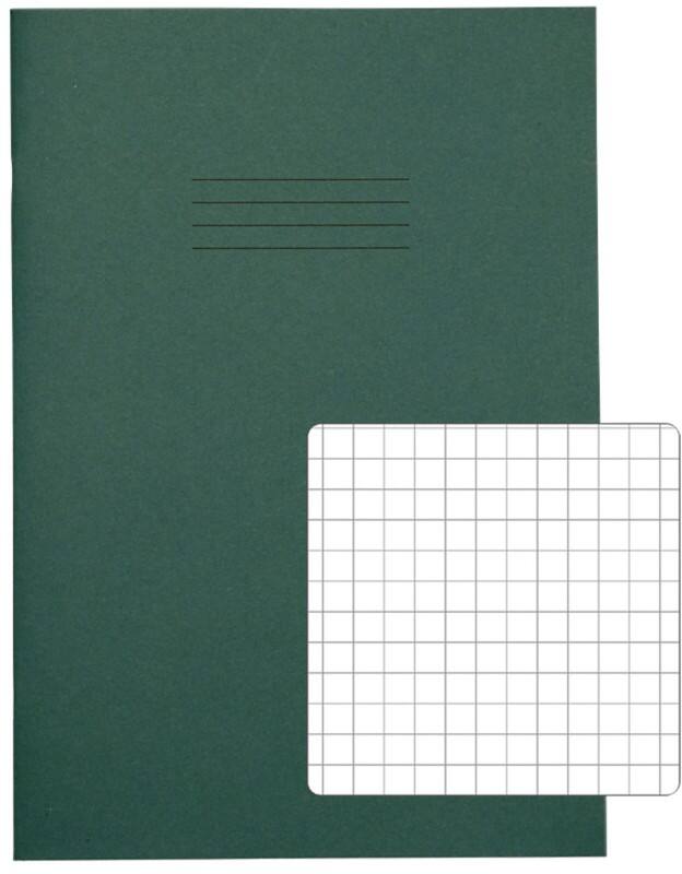 Rhino Exercise Book A4 Squared Stapled Side Bound Manila Soft Cover White 48 Pages Pack of 100
