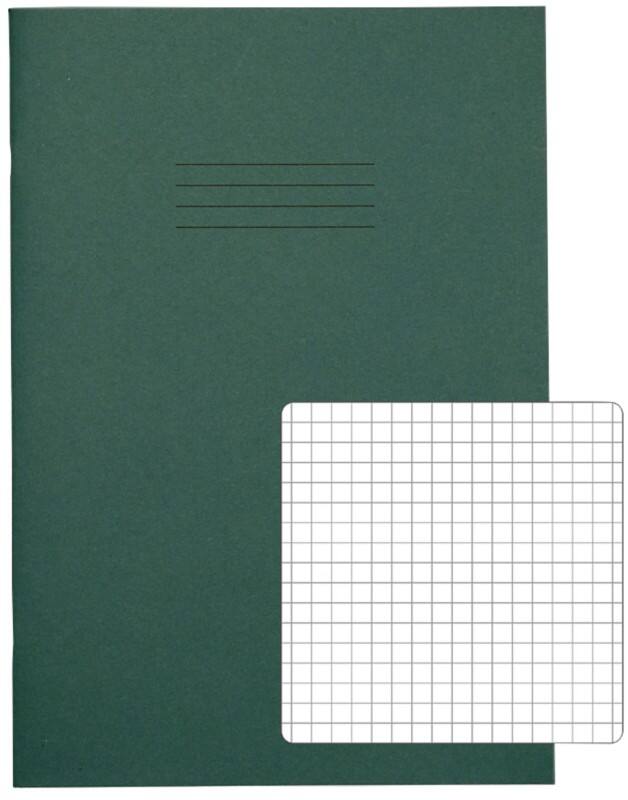 Rhino Exercise Book A4 Squared Stapled Side Bound Manila Soft Cover White 48 Pages Pack of 100