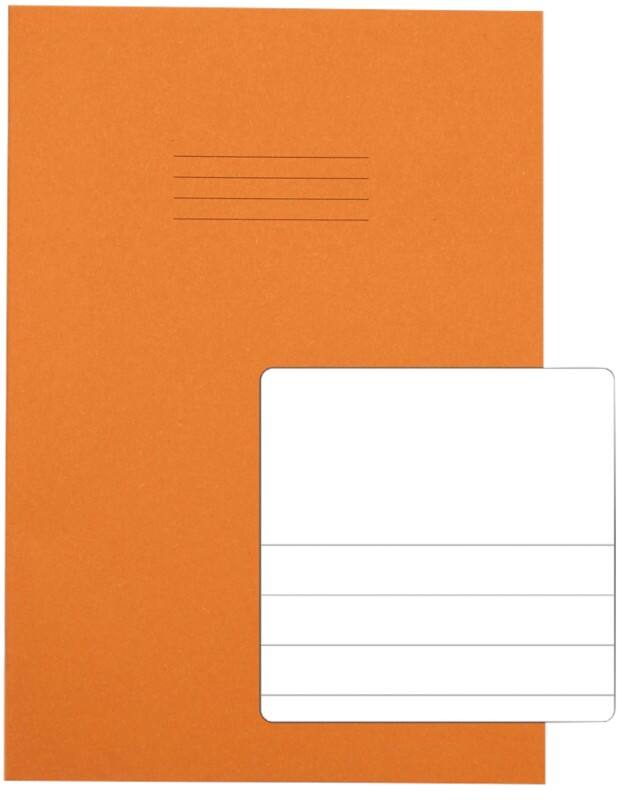 Rhino Exercise Book A4 Ruled Stapled Side Bound Manila Soft Cover White 48 Pages Pack of 100