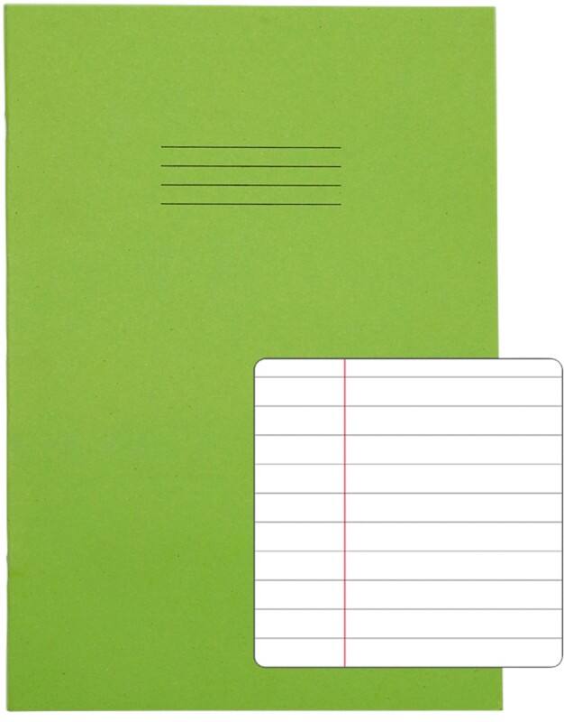 Rhino Exercise Book A4 Ruled Stapled Side Bound Manila Soft Cover White 48 Pages Pack of 100