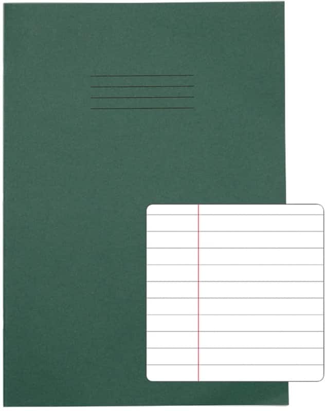 Rhino Exercise Book A4 Ruled Stapled Side Bound Manila Soft Cover White 48 Pages Pack of 100
