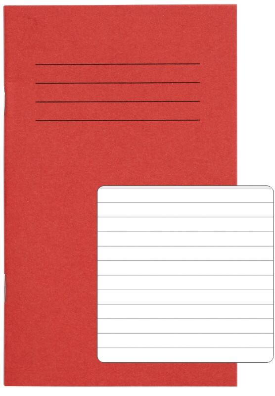 Rhino Exercise Book Ruled Stapled Side Bound Manila Soft Cover White 48 Pages Pack of 100