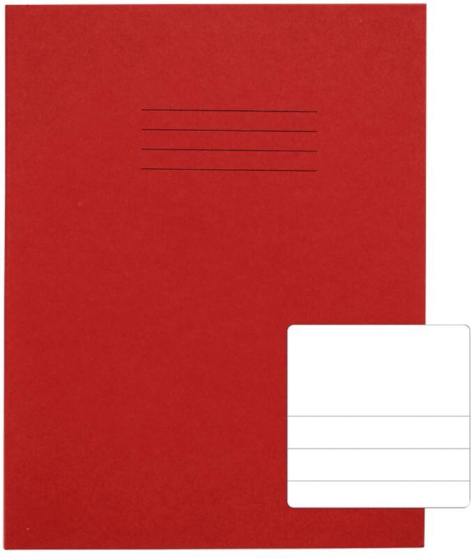 Rhino Exercise Book Ruled Stapled Side Bound Manila Soft Cover White 32 Pages Pack of 100