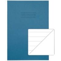 Rhino Exercise Book A4 Ruled 15 mm Stapled Side Bound Manila Soft Cover Blue Not perforated 32 Pages Pack of 100