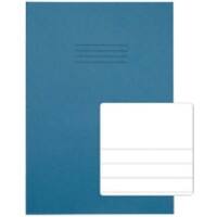 Rhino Exercise Book A4 Ruled 13 mm Stapled Side Bound Manila Soft Cover Blue Not perforated 32 Pages Pack of 100