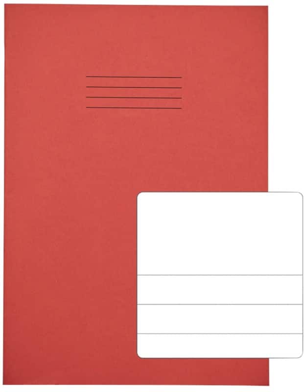 Rhino Exercise Book A4 Ruled Stapled Side Bound Manila Soft Cover White 32 Pages Pack of 100