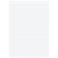 Rhino Exercise Book A4 Ruled Stapled Side Bound Manila Soft Cover White Pack of 5