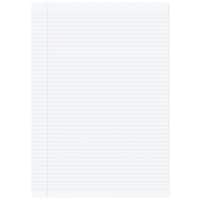 Rhino Exercise Book A4 Ruled Stapled Side Bound Manila Soft Cover White Pack of 5