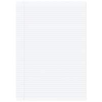 Rhino Exercise Book A4 Ruled 6 mm Stapled Side Bound Manila Soft Cover Not perforated Pack of 5