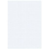 Rhino Exercise Book A4 Squared Stapled Side Bound Manila Soft Cover White Pack of 5