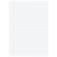 Rhino Exercise Book A4 Ruled Stapled Side Bound Manila Soft Cover White Pack of 5